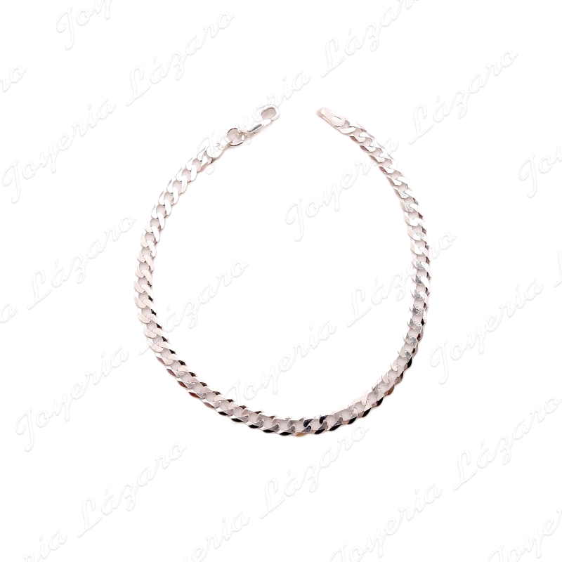 PULSERA PLATA BARBADA 5MM,21CM                                                                      