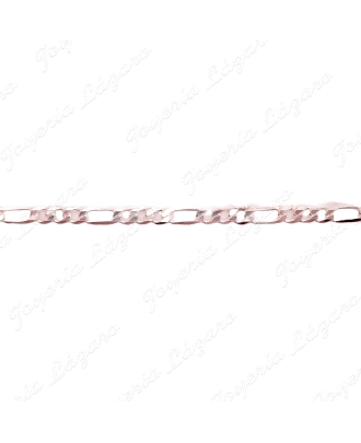 PULSERA PLATA 3X1 3MM 19CM                                                                          