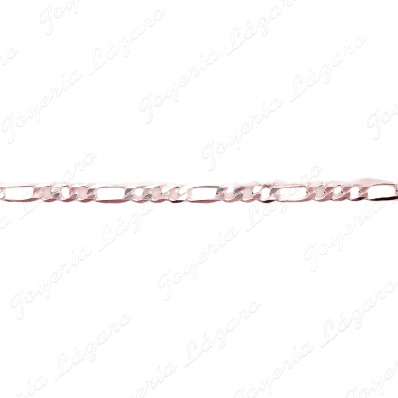 PULSERA PLATA 3X1 3MM 19CM                                                                          