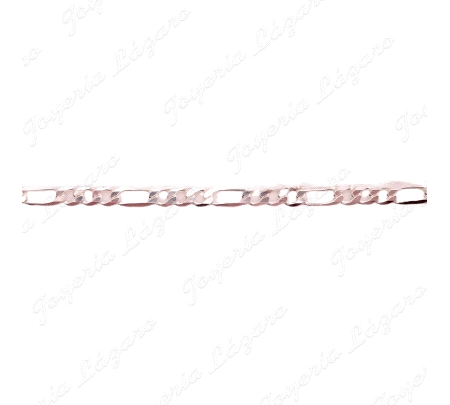 PULSERA PLATA 3X1 3MM 19CM                                                                          