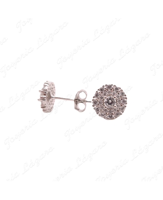 PEND. PLATA REDONDOS ENGASTES CIRCONITAS GARRAS,ROSA, ROJO,BLANCO                                   