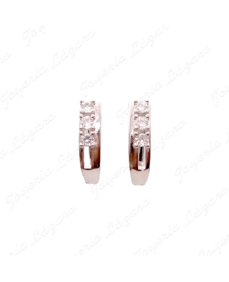 PEND. PLATA CATALAN MEDI ARO 3 CIRCONITAS 4GARRAS