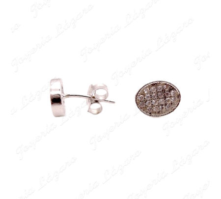 PEND. PLATA PRESION OVALADO MICRO CIRCONITAS