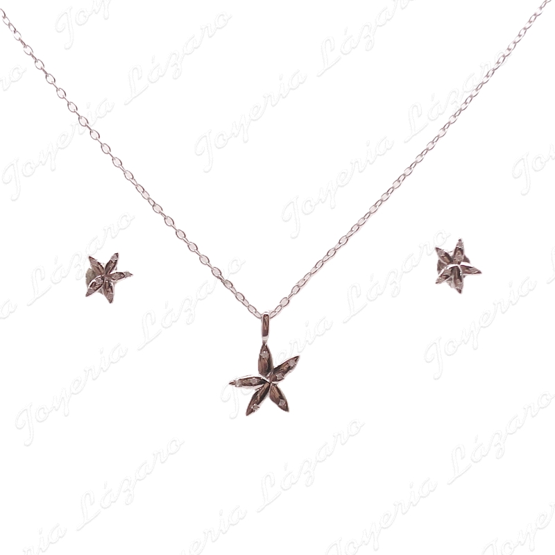 JUEGOS PLATA  PENDIT+GARGANTLL. ESTRELLAS                                                           
