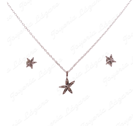 JUEGOS PLATA PENDIT+GARGANTLL. ESTRELLAS