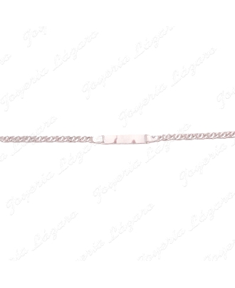 ESCLAVA PLATA ESLABON BARCO 18CM