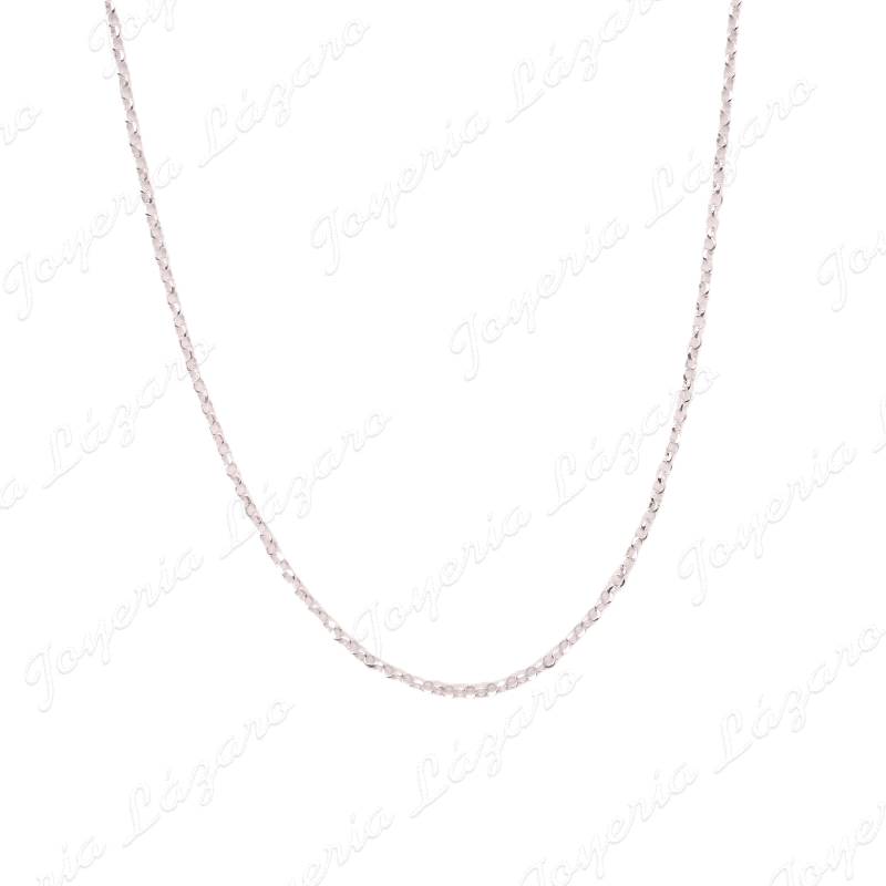 CADENA 45 CM. PLATA  FORZADA                                                                        