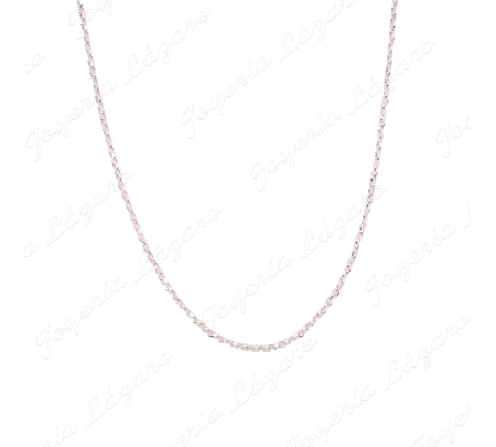 CADENA 45 CM. PLATA FORZADA