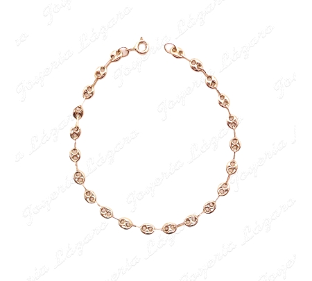 PULSERA ORO 18KT OCASION CALABROTE 3MM,17.5CM