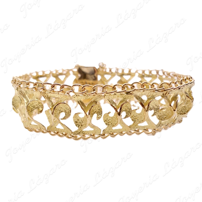 PULSERA ORO 18KT OCASION PRINCESA + C.SS. ANCHA 20MM LAZOS, ESES                                    