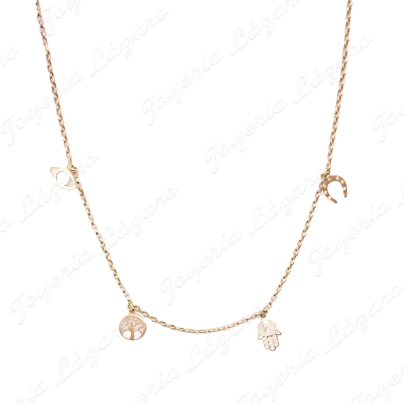 GARGANTILLA ORO 18KT OCASION SUERTE.H,M,O,A.                                                        