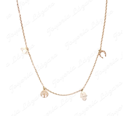 GARGANTILLA ORO 18KT OCASION SUERTE.H,M,O,A.