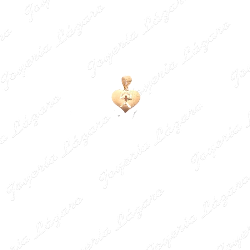 ORO 18 KTS COLGANTE INDALO CORAZON MATE