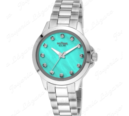 POTENS RELOJ SRA. COLECCION DUBAI ESF. TURQUESA PUNTOS CIRCONITAS                                   