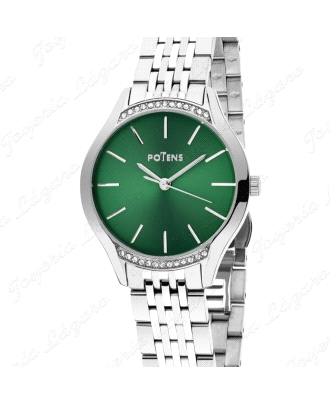 POTENS RELOJ SRA, COLECCION NEW YORK ESF. VERDE 1/2 ARCO CIRCO. EN CAJ                              