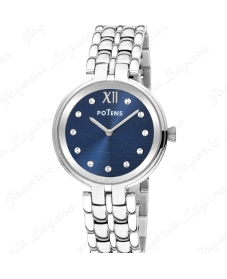 POTENS RELOJ SRA.  COLECCION PARIS ESF. AZULPUNTOS CIRCONITAS                                       