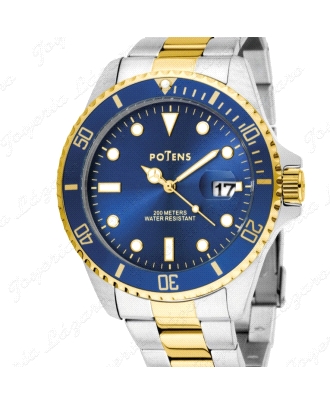 POTENS RELOJ, COLECCION BORA BORA BICOLOR ESF. AZUL BISEL AZUL                                      