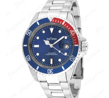 POTENS RELOJ, BORA BORABISEL PEPSI ESF. AZUL DISEÑO ROLEX                                           