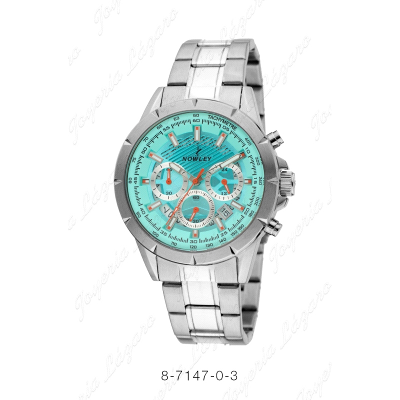 NOWLEY RELOJ CABALLERO CRONO ESF. TURQUESA                                                          