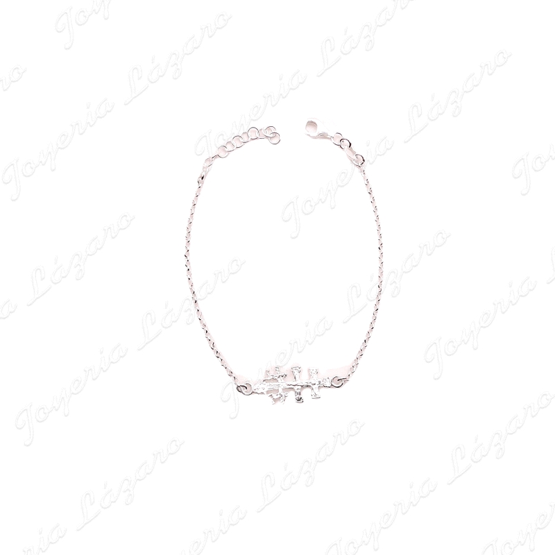 PULSERA PLATA CRUZ CARAVACA                                                                         