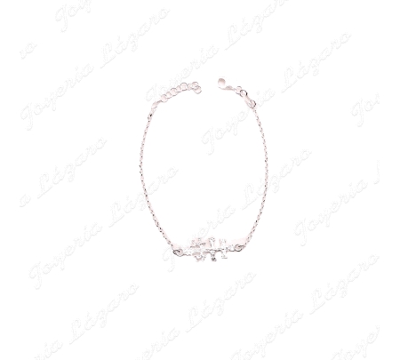 PULSERA PLATA CRUZ CARAVACA
