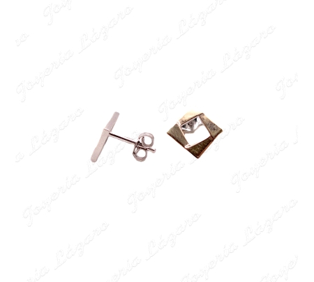 PEND. PLATA+ORO 9KT SVITOZAR CUADRADOS CALADOS C. PRESION                                           