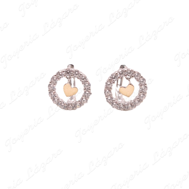 PEND. PLATA+ORO 9KT SVITOZAR ARO CIROCNITAS+CORAZON DENTRO                                          