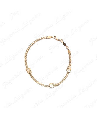 PULSERA ORO 18KT SEMINUEVA 3 ELEFANTES EN BISMARCK                                                  