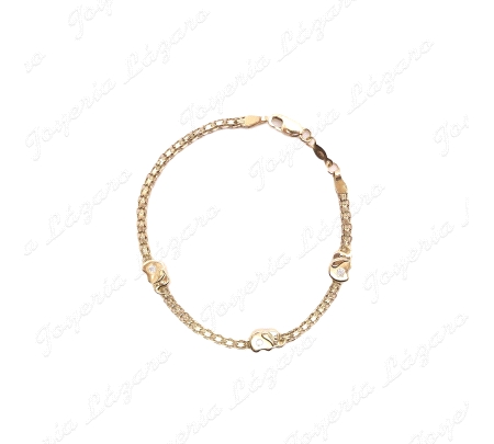 PULSERA ORO 18KT SEMINUEVA 3 ELEFANTES EN BISMARCK                                                  