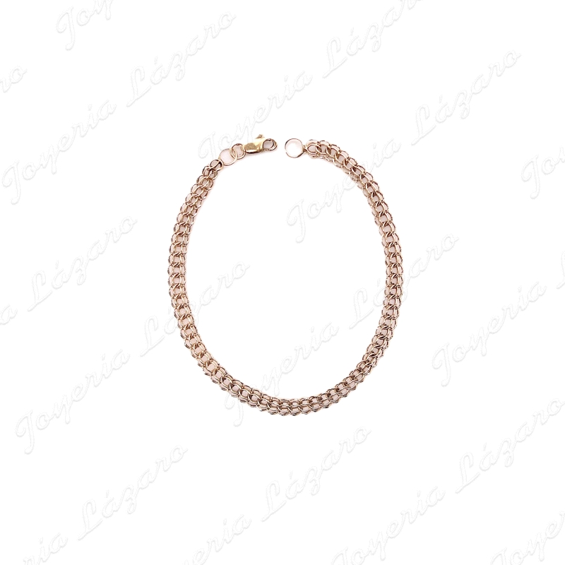 PULSERA ORO 18KT OCASION 17.5CM TRENZADA TRIPLE                                                     