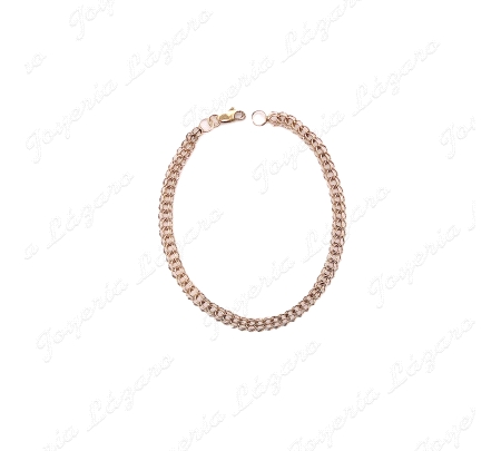 PULSERA ORO 18KT OCASION 17.5CM TRENZADA TRIPLE                                                     