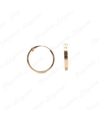 PEND. AROS ORO 18 KTS TABLA LISO 2X12MM                                                             