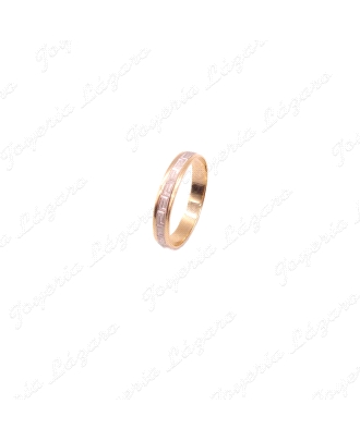 ORO 18 KTS ALIANZA BIC. 4MM GRECA Nº18