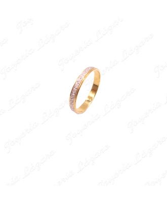 ALIANZA 18KT 3.5MM BIC.CIRCULITOS BRILLO  Nº22