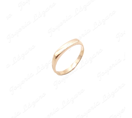 SORTIJA ORO 18KT SEMINUEVO SELLO RECTANGULAR FINO MACIZO