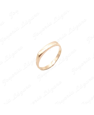 SORTIJA ORO 18KT SEMINUEVO SELLO RECTANGULAR FINO MACIZO