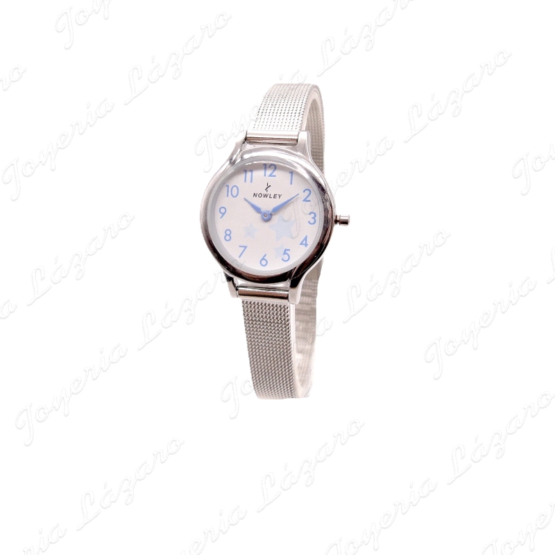 RELOJ NOWLEY SRA. MALLA BLANCO/ACERO