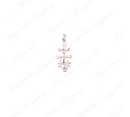 PLATA CRUZ DE CARAVACA+CRISTO RELI. GRAN