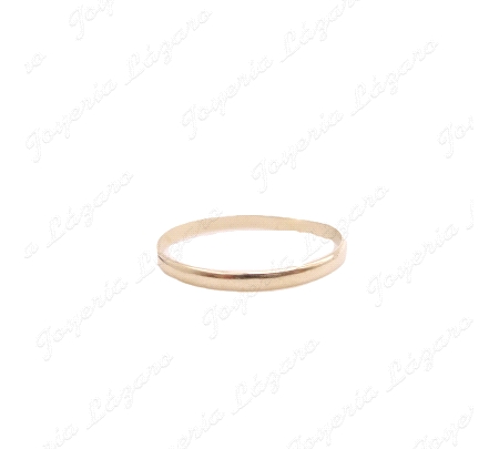 ALIANZA ORO 18KT OCASION 2.5MM 1/2 CAÑA
