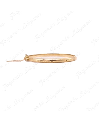 PULSERA 18KTS 1/2 CAÑA ancho 0.6x6.2cm INT.