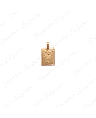 MEDALLA 18KTS  PLACA+CRISTO