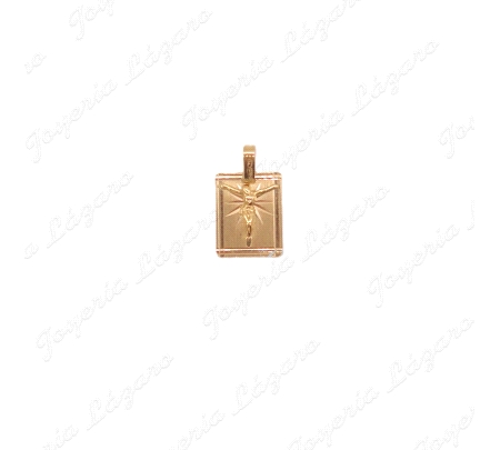 MEDALLA 18KTS  PLACA+CRISTO