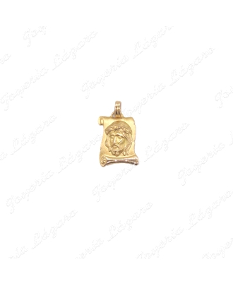 COLGANTE 18KTS PLACA ROSTRO CRISTO