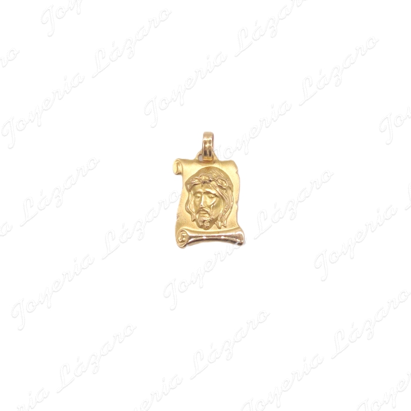 COLGANTE 18KTS PLACA ROSTRO CRISTO