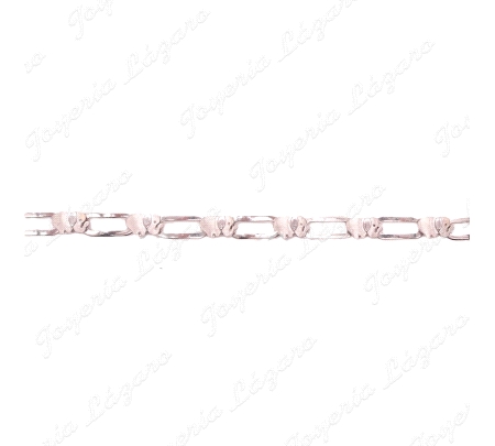 ORO 18 KTS PULSERA BLANCO BRILLO ELEFANTES MATE