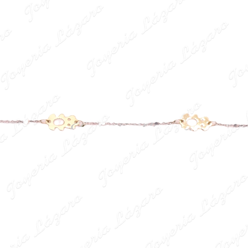 ORO 18 KTS PULSERABIC. OSITOS 16CM