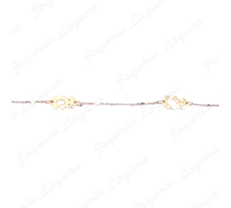 ORO 18 KTS PULSERABIC. OSITOS 16CM