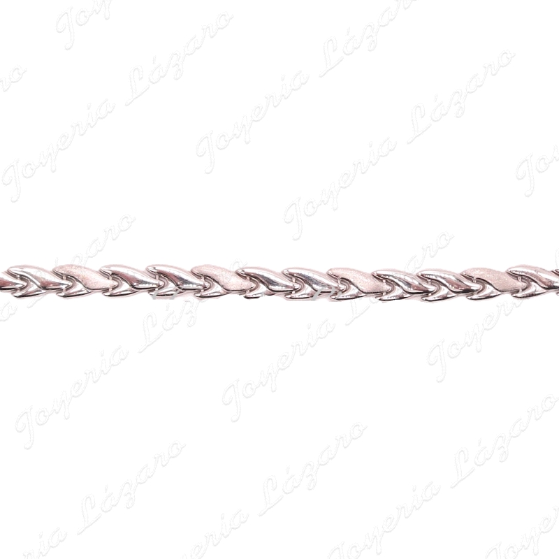 PULSERA 18KTS BL. ESLABONES PIEZAS