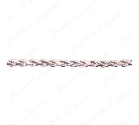 PULSERA 18KTS BL. ESLABONES PIEZAS