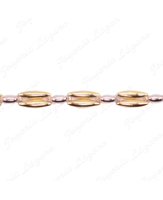 PULSERA SRA.ORO18KTS BICOLOR